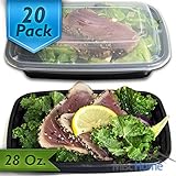 +Best Deal+[20 Pack] 830ml Meal Prep Containers BPA Free Plastic Reusable Food Storage Container Mic