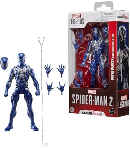 Marvel Legends Series Spider-Man, 3 Collectible 6 Inch