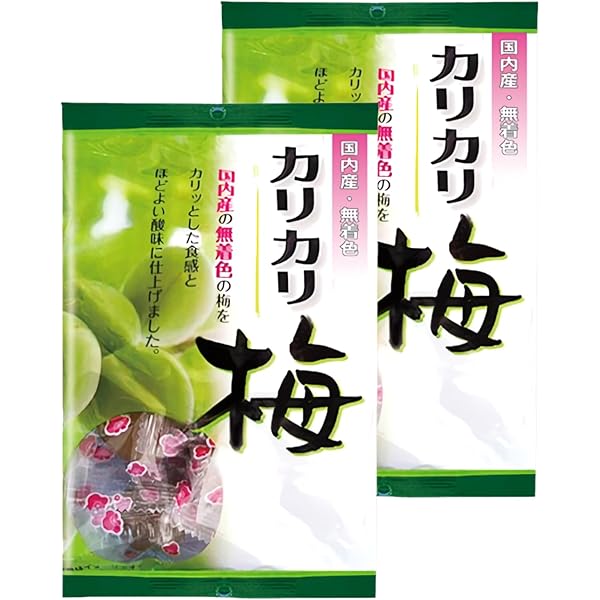 カリカリ梅様 Amazon | ASフーズ 国産 無着色カリカリ梅 120g x 2 | KJライフ