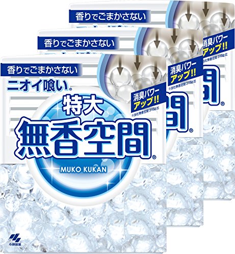 【まとめ買い】無香空間 特大 消臭剤 本体 無香料 630ｇ×3個