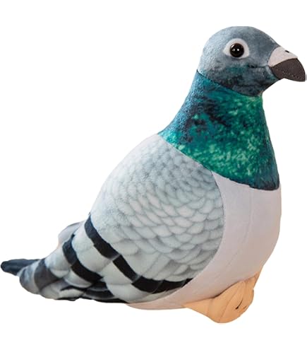 鳩のぬいぐるみ - リアルなハトのぬいぐるみ 7インチのかわいい柔らかい鳥のおもちゃ 女の子 男の子のための抱き枕のおもちゃ 家の装飾ぬいぐるみ 女の子 男の子のための鳥のギフト おもちゃ