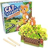 Cat-tastrophe! Children's Dexterity Game, Classic Wood Family Board Game by Imagination Generation
