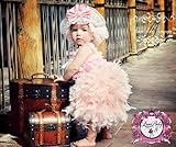 ふわふわエレガンスなクチュールフェザースカート☆ロンパースが見違えるほど華やかに！！新生児から１２歳　採寸オーダーＯＫ！オシャレママさんに人気★ロンパースやネックレスなど合わせ技が光るオシャレ上級者着