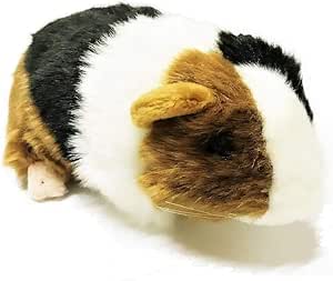 Amazon Shantrip かわいい モルモット ぬいぐるみ 天竺鼠 テンジクネズミ ふわふわ 人形 ギフト 贈り物 ブラック ぬいぐるみ おもちゃ