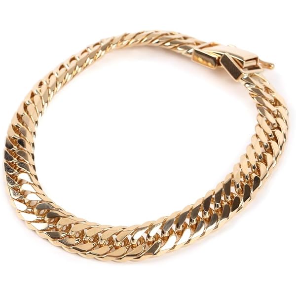 Amazon.co.jp: Happy Goods Shop 18K Gold Kihei Bracelet, 6 Sides