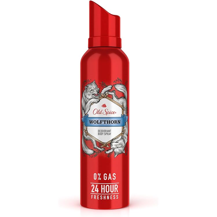 Amazon | Old Spice Amber 0% Gas Deodorant Body Spray - For Men
