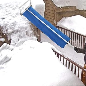 雪落とし【2021最新バージョン】スノーダンプ 雪下ろし道具 雪かき 簡単ツール らくらく雪すべ〜る 長さ5段階調整可能…