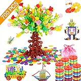 Tebrcon 約700ピース おもちゃ ブロック 子供 積み木 知育玩具 セット 男の子 女の子 はめ込み 立体 パズル