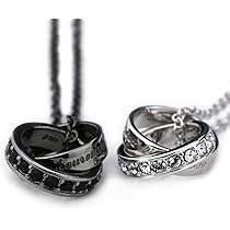 ペアスワロフスキー　ペアネックレス 送料無料】ペアネックレス ステンレス SWAROVSKI スワロフスキー