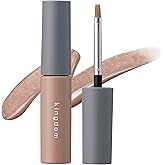 ふんわり眉毛がこれ1本で完成！ ウォータープルーフで汗をかいても落ちにくい【簡単&時短】キングダム パウダリーリキッドアイブロウ ウルトラキープ 眉尻までしっかり描ける！3g (ミルクブラウン)