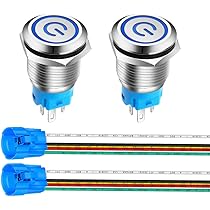 【エレクトブルー】Sonosheet Amazon.co.jp: Gebildet 2個 16mm 12V-24V 5Aステンレス鋼