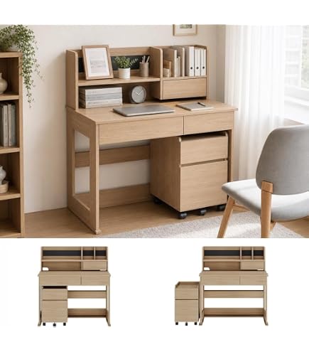 Amazon｜カリモク 学習机/デスク 幅110cm 奥行60cm【ユーティリティ