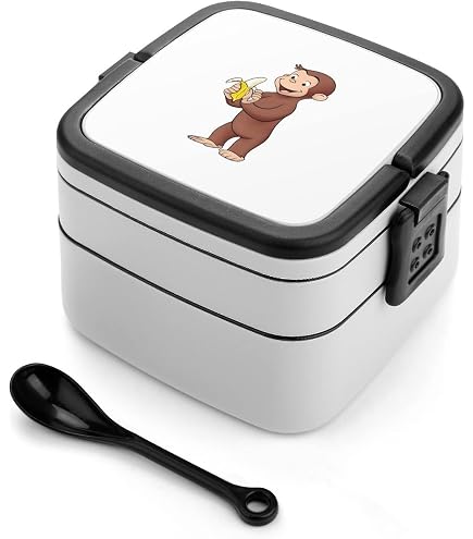 Amazon | おさるのジョージ 弁当箱 ランチボックス 二段 ふわっと盛