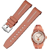 Amazon.co.jp: [Jumpsunfun] 22mm 時計バンド for Blancpain X Swatch