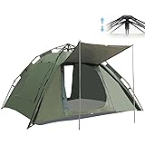 【防災士監修・新登場】 テント ワンタッチ キャンプテント 2-4人用 3WAY使用 耐水圧3500mm 防水撥水 設営簡単 軽量 防虫対策 ゆったり空間 日陰濃い 通気 前後ダブルドア 耐火難燃 公園 登山 アウトドア 花見 海水浴 キャンプ用品 