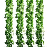 CEWOR 36pcs (236 Feet) Artificial Ivy Fake Greenery Vine Leaves for Home Wedding Garden Swing Frame 