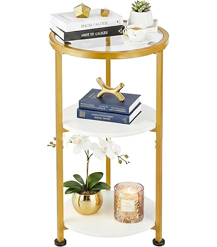 Amazon｜Masupu サイドテーブル ナイトスタンド 幅42cm おしゃれ