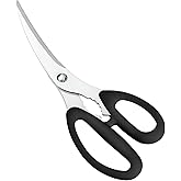 下村工業 日本製 プログレード カーブ刃はさみ 食洗機 対応 PG-402 新潟 燕三条製 黒 172×78×25mm