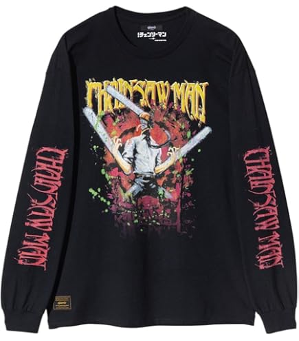 Amazon.co.jp: チェンソーマン 厚手 Tシャツ 半袖 280g 綿100% 丸首