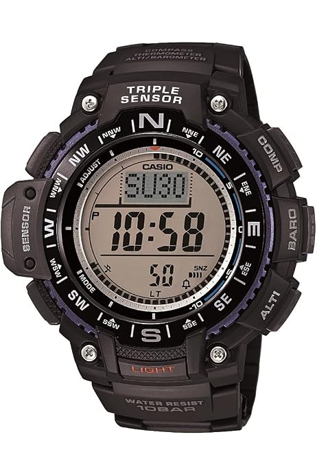 Casio Men's SGW-1000-1ACR Triple Sensor Digital Display Quartz Black Watch  : Casio: Amazon.com.au: Clothing, Shoes \u0026 Accessories