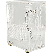 Amazon | Mini ITX ケース、4.3L ミニ PC ケース透明アクリル