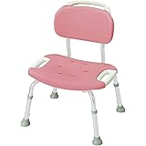 リッチェル やわらかシャワーチェア ワイドタイプ 背付 ピンク