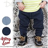 インディゴデニム裏毛パンツ/dumpdom(ダンプドム)秋 ベビー 赤ちゃん 男の子 80 サックス
