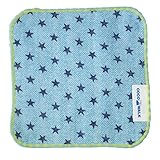 blue star ガーゼ　パイルミニハンカチ 　サックス