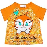 【本体綿100％】2017年 夏物 アンパンマンガール 天竺 ドキンちゃん柄 Ｔシャツ Anpanman Girl オレンジ◇80cm
