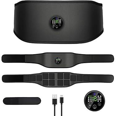 値下げ⭐︎EMSトレーニングベルト ブラック レベル1から強力すぎ！ 効率よく鍛えられる『コアベルト』のEMSの刺激