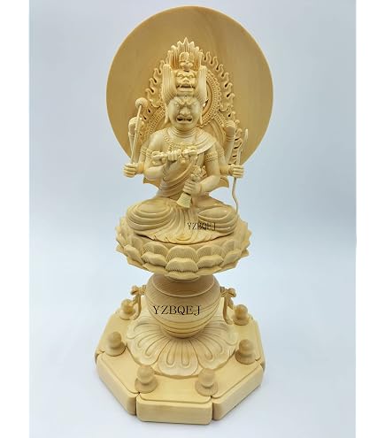 Amazon｜仏画 愛染明王像 彩色（愛染明王 仏像ー版画）＿仏像 アート