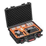 DJI Mini 4 Pro/Mini 3 Pro/Mini 3 専用 収納ケース 防水 ハードケース・キャリングケース DJI RC 2/RC-N2 送信機 収納ケース Mini 4 Pro/Mini 3 Pro アクセサリー全面保護型 防塵 耐衝撃性 耐傷性（DJI RC2/RC -N2 送信機 対応 ） (ブラック+オレンジ)