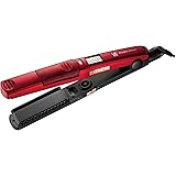 ヴィダル サスーン スチーム ストレート ヘアアイロン マジックシャイン マイナスイオン 5段階温度調節 レッド VSS-7102/RJ
