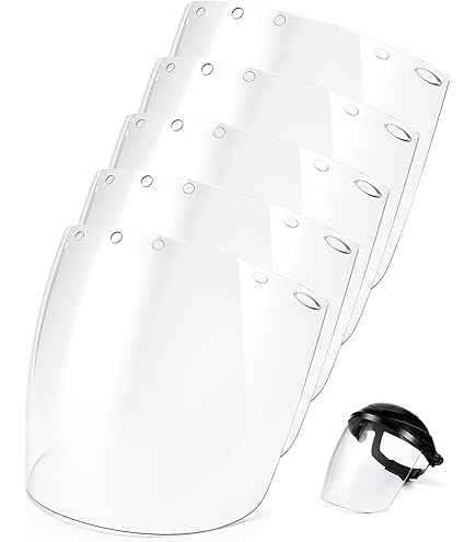 BRUFER 223102 Full Face Shield - Clear Polycarbonate Grinding & Safety Mask