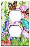 アートプレート® – 特大スイッチプレート – Garden Butterflies マルチカラー 104-O-oversize