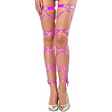Ibeauti Women Sexy Leg Wraps for Rave Dancing Party Shiny Metallic Leg Wrap with O-Ring