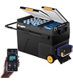 バッテリー付き　アプリ対応　BougeRV ポータブル冷蔵庫 車載冷蔵冷凍庫 Amazon.co.jp: BougeRV ポータブル冷蔵庫 車載冷蔵庫 ポータブル冷凍庫