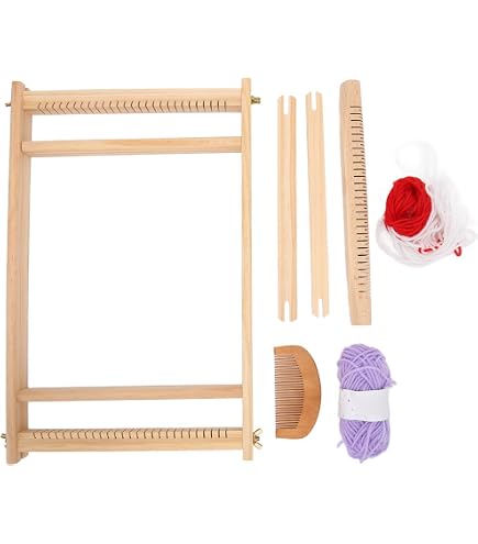 Friendly Loom 7 Traditional Potholder Weaving Kit | Sturdy Metal Loom and Quality Cotton Weaving Loops in Rainbow Colors | Complete Kit to Weave 2 Functional Potholders | Made in the USA