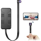 小型カメラ WiFi 防犯カメラ 隠しカメラ FHD 1080P 256GB対応 2000mAhバッテリー内蔵、連続録画時間7時間 USB充電式 上書き録画 広角 長時間録画 iOS/Android 遠隔監視 動体検知 証拠撮影 屋内/玄関/屋外 操