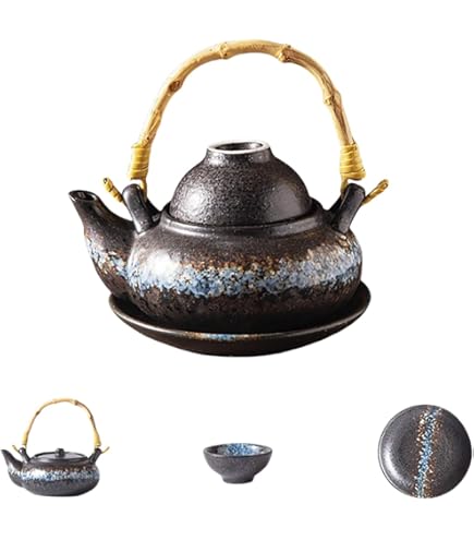 茶色の陶器製土瓶蒸し容器 13個セット s00266048.jpg