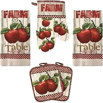 Kigai Mushroom Pattern Cotton Trivets – 2 Pack Round Hot Pads, Heat Resistant Pot Holders For Kitchen