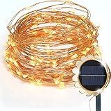 15Mイルミネーションライト　ソーラーライト　ストリングライト　150LED　飾りライト　8点灯モード　銅線　IP65防水　屋外適用　クリスマスライト　結婚式/パーティー/ガーデン/庭/ クリスマス/