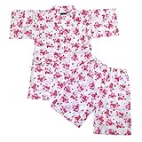 甚平スーツ キッズ ベビー 男の子 女の子 子供 夏物 ドラゴン 金魚 ネコ タヌキ イチゴ fo-jib 110 No.09