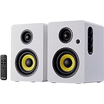 Sanyun SW228BT 80Wアクティブブックシェルフスピーカー Sanyun SW228BT 80W Active Bookshelf Speakers 4Inch Carbon