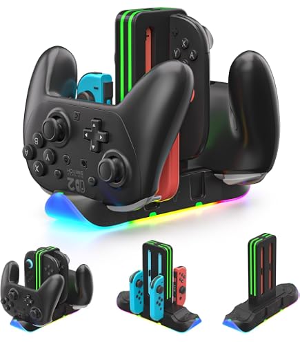 Nintendo Switch 本体 コントローラー2個 充電器付き　ジャンク品 Amazon | Switch 2 Proコントローラー充電ドック、6-in-1 RGB充電器