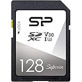 シリコンパワー SDカード 128GB UHS-I U3 V30 4K 対応 Class10 最大転送速度 100MB/s 5年保証 SP128GBSDXCV3V10