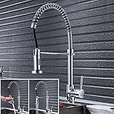 Wellbeingjp キッチン水栓　水道蛇口　シングルレバー 混合栓　シャワー 混合水栓　360°回転　台付　台所 洗面 キッチン　高品質　耐用