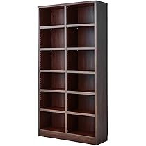 ダークブラウン ハイタイプ本棚 幅90cm高さ180㎝ Amazon｜[ベルメゾン] 本棚 大容量 収納 頑丈 日本製 ダーク