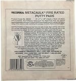 Rectorseal 66335 7-inch by 7-inch by 1 / 8インチMetacaulk Fire定格Puttyパッド
