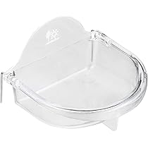 ☆ コバヤシ 抗菌クリア 半月エサ入れ 大 K-6 455 Amazon | コバヤシ 抗菌クリア 半月エサ入れ （大） K-6 | Vziwry | 餌